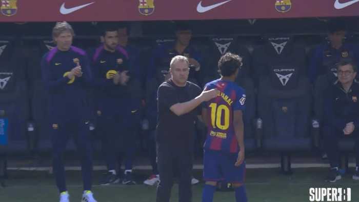 巴萨1-0胜巴列卡诺领跑积分榜，亚马尔被换下后情绪激动离场